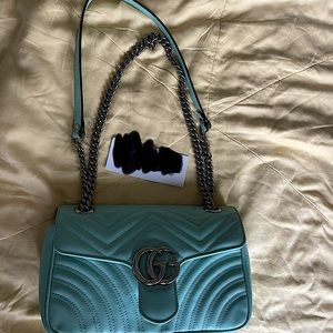 Gucci gg marmont cross body green